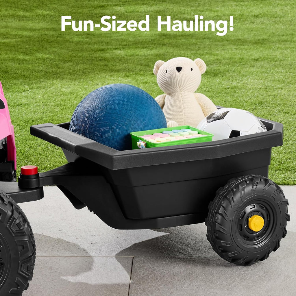 Children's black UTV electric children's car wourant