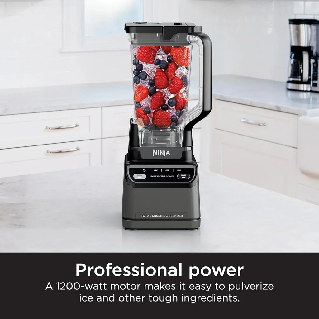 Ninja BL660 Professional Compact Smoothie and Food Processor Blender 1100W 3 Functions wourant