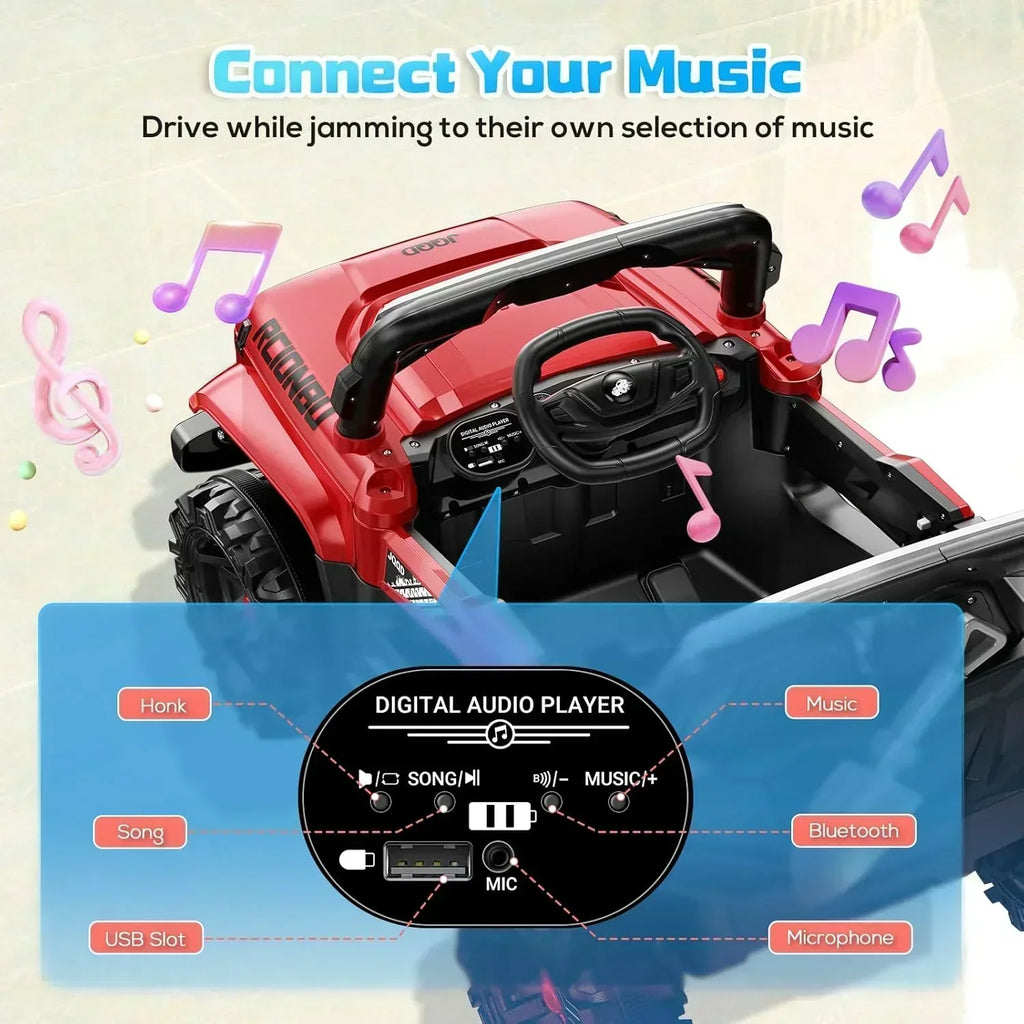 SEALIGHT 12V Children's Driving Truck Model 380 Watt Motor Emergency Braking Function wourant