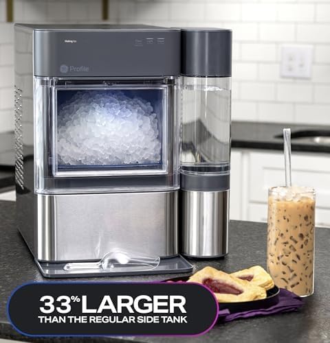GE Profile Opal 2.0 XL with 1 Gallon Tank Chewable Crunchable Countertop Nugget Ice Maker wourant