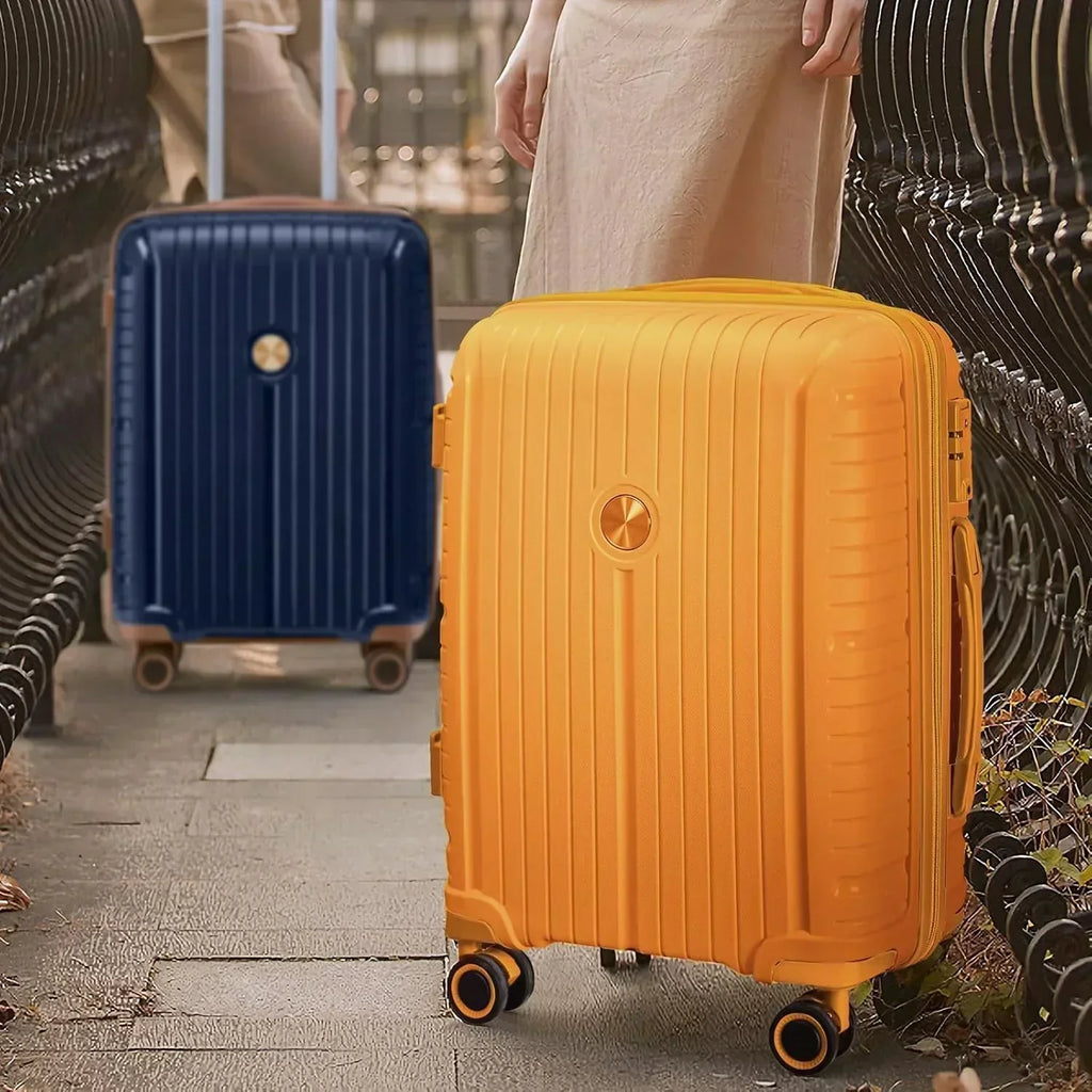5-piece PP hardshell lightweight travel carry-on luggage set with dual spinner wheels wourant