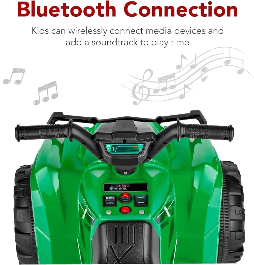 Best Choice Products 12V Kids Ride-On Electric ATV 4-Wheeler Quad Car Toy Bluetooth Audio wourant