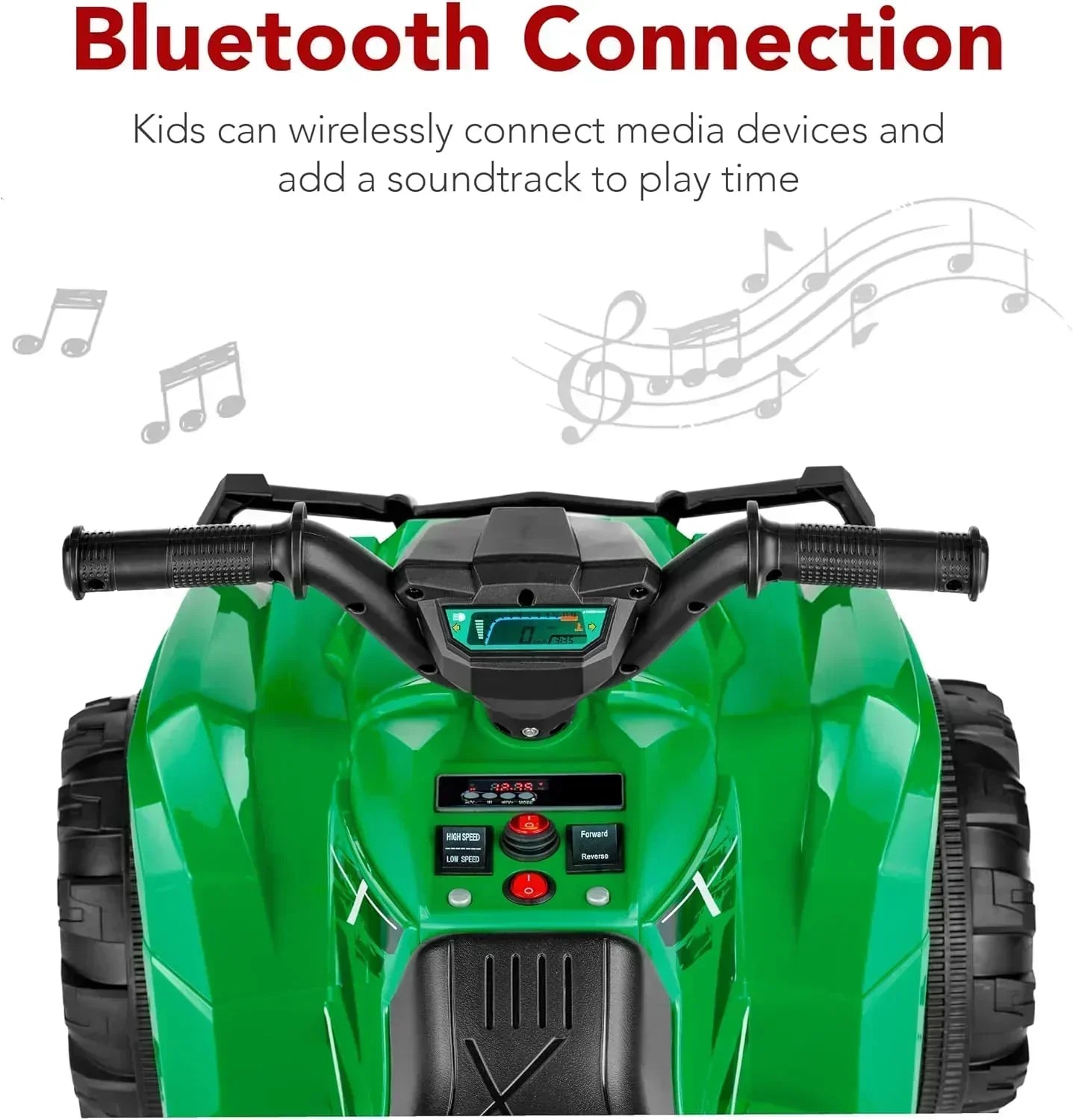 Best Choice Products 12V Kids Ride-On Electric ATV 4-Wheeler Quad Car Toy Bluetooth Audio wourant