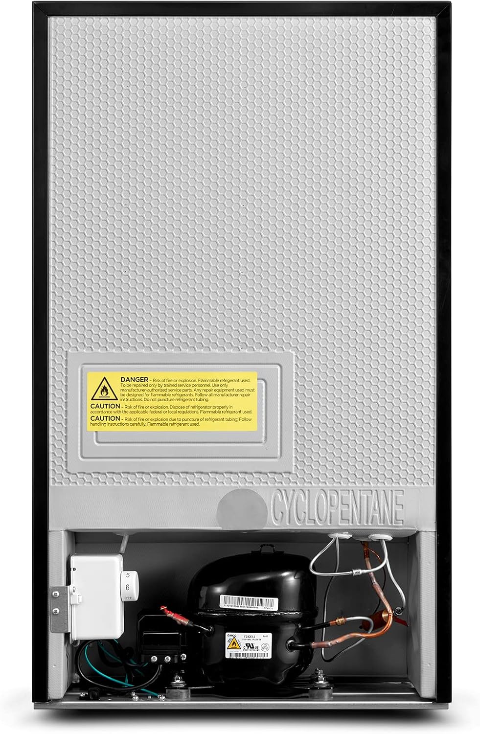 Upright Freezer Large Black 3.0 Cubic Feet wourant
