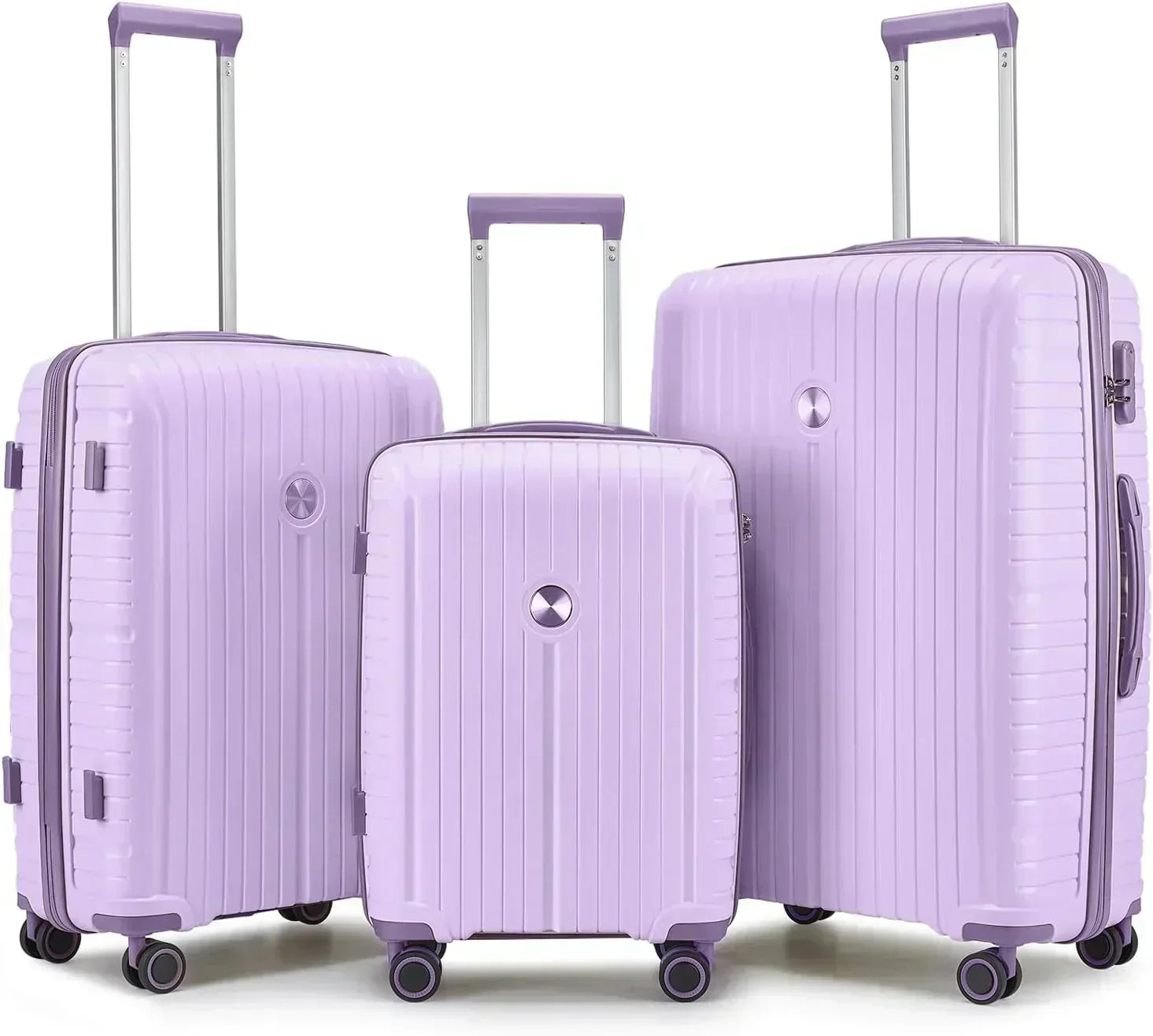 5-piece PP hardshell lightweight travel carry-on luggage set with dual spinner wheels wourant
