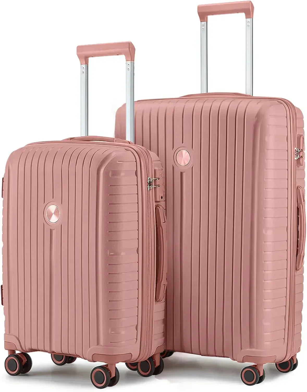 5-piece PP hardshell lightweight travel carry-on luggage set with dual spinner wheels wourant