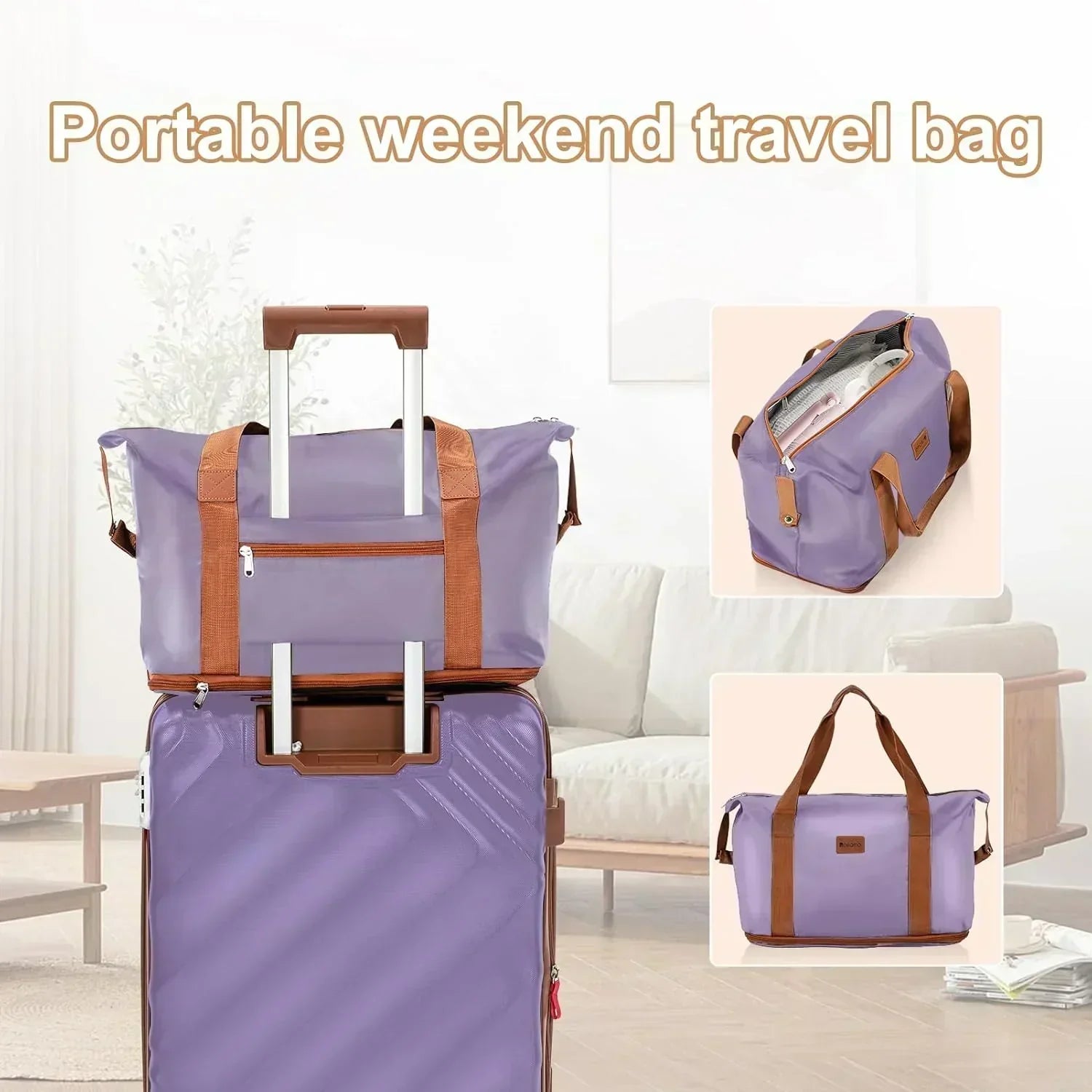 5 piece luggage set expandable suitcase 22x14x9 aviation certified durable waterproof travel set wourant