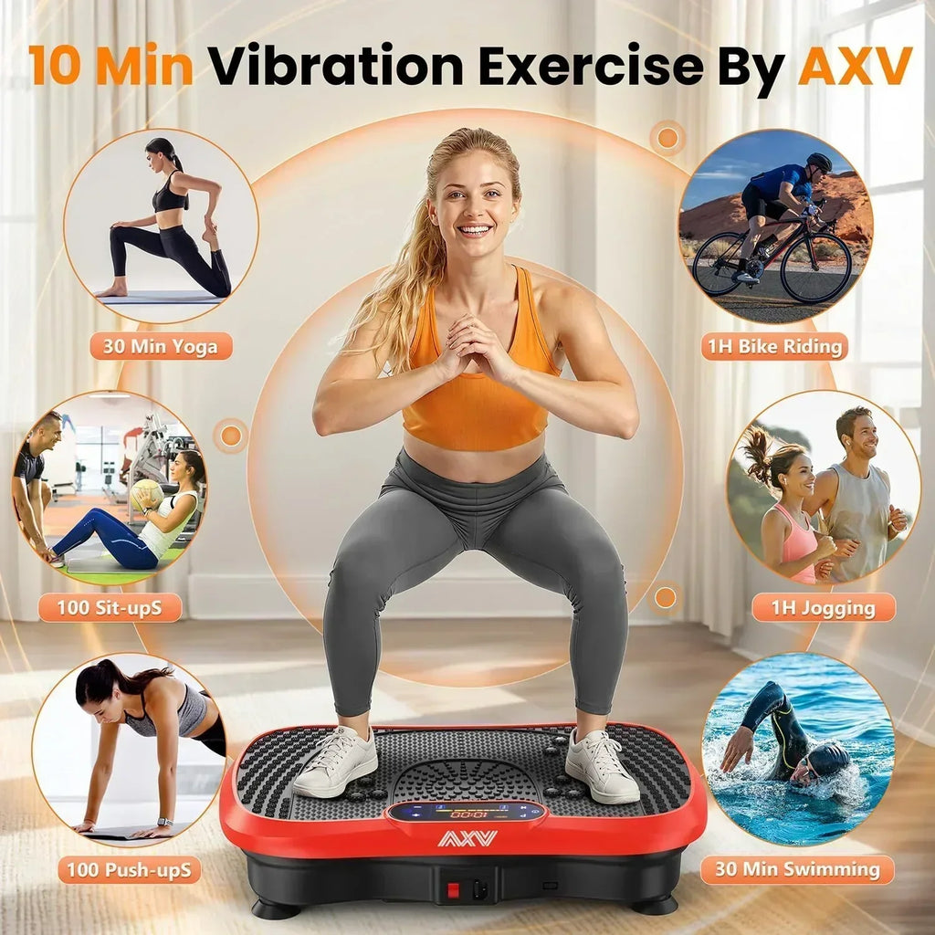 AXV Vibration Plate Fitness Platform Trainer Suitable for men and women to lose weight wourant