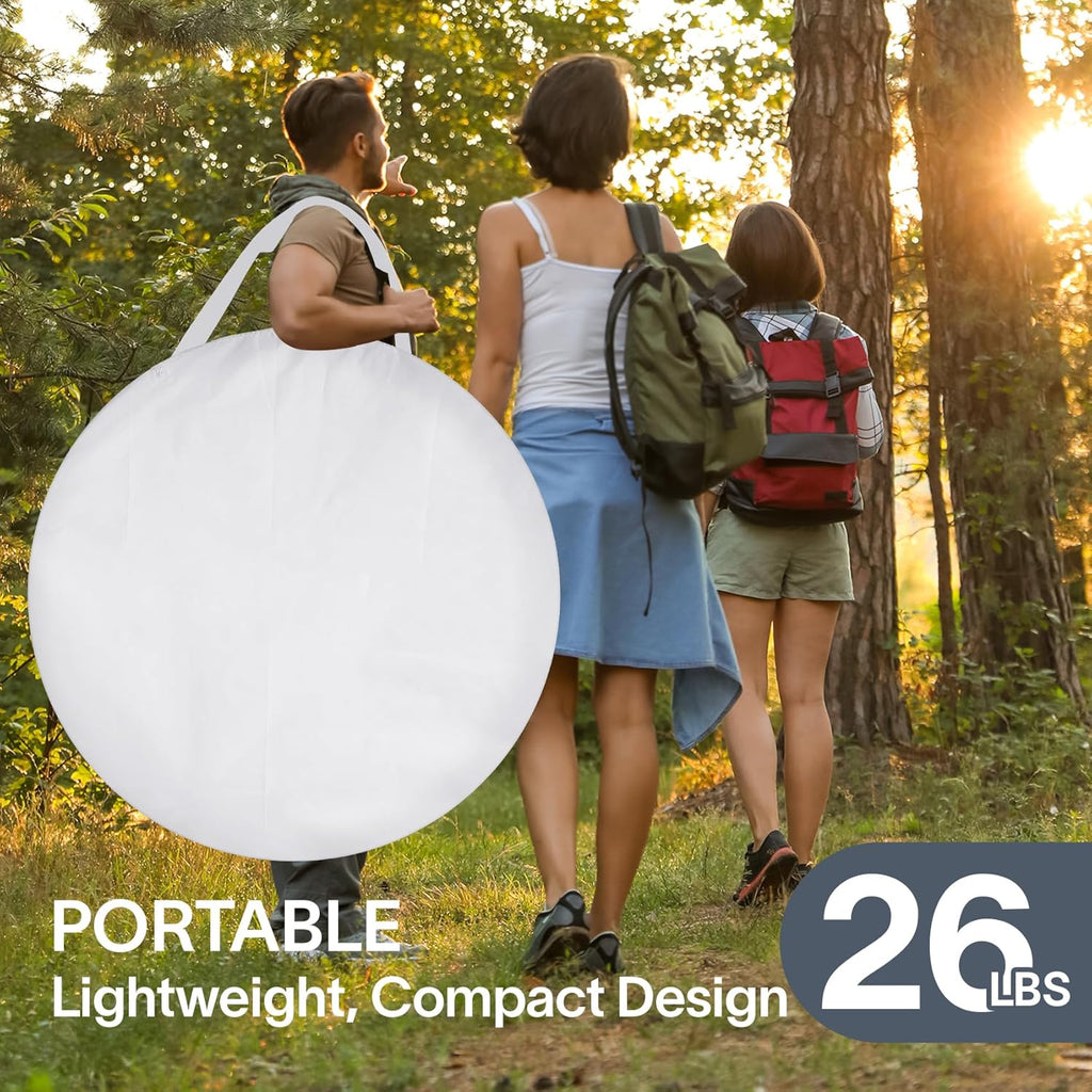 Screen gazebo sleeps 6-10-15 people Igloo-style canopy tent mosquito net on the sides Perfect wourant