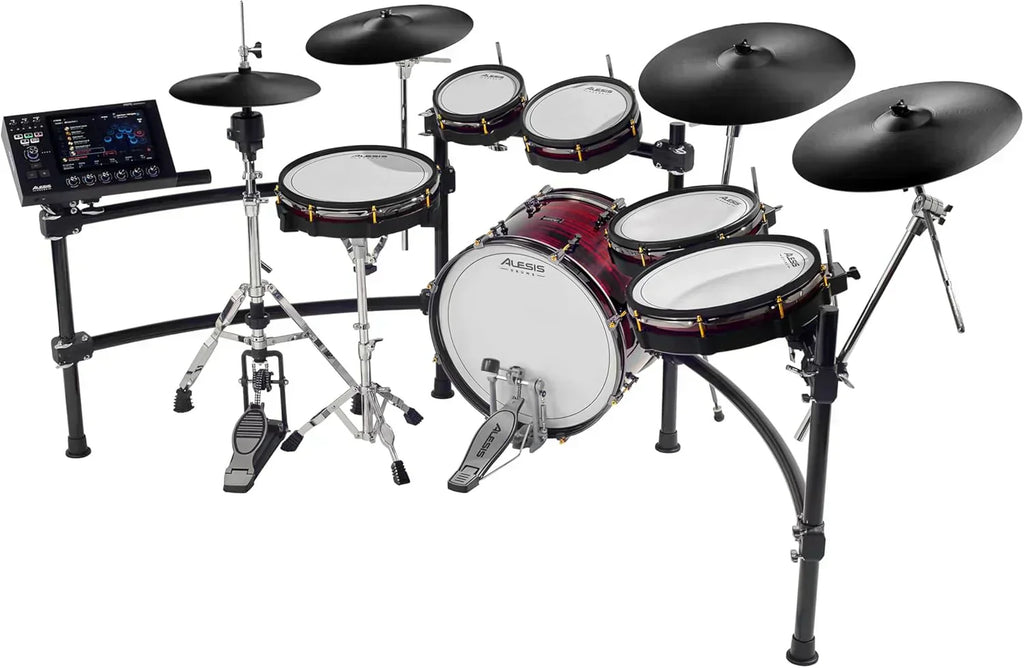Alison Strata Prime Electronic Drum Set with Touch Screen Dual Area Grid Head wourant