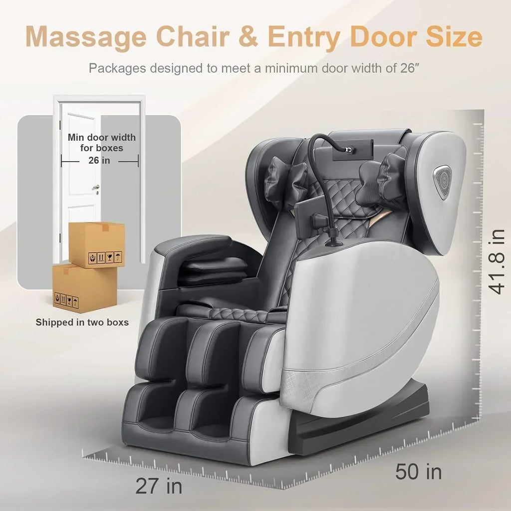 2025 Massage Chair Full Body Zero Gravity Massage Chair with 10 Fix Rollers Heating wourant