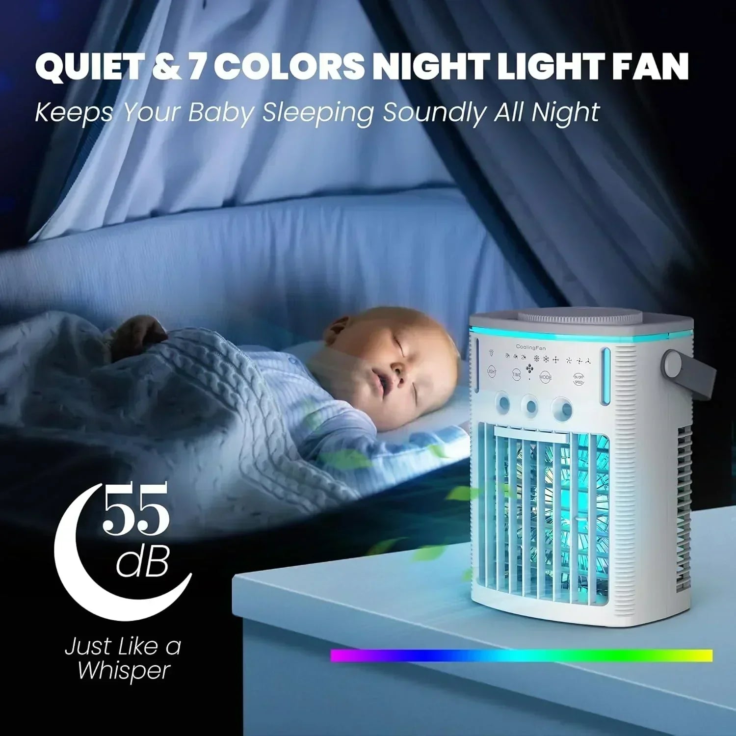 Portable Air Conditioners Fan Small Cooler Evaporative Air Conditioner Remote Mini Portable AC wourant