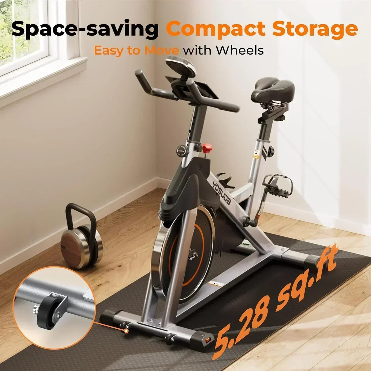 Arita brand fitness bicycle Home fixed fitness treadmill Low noise design tablet stand wourant