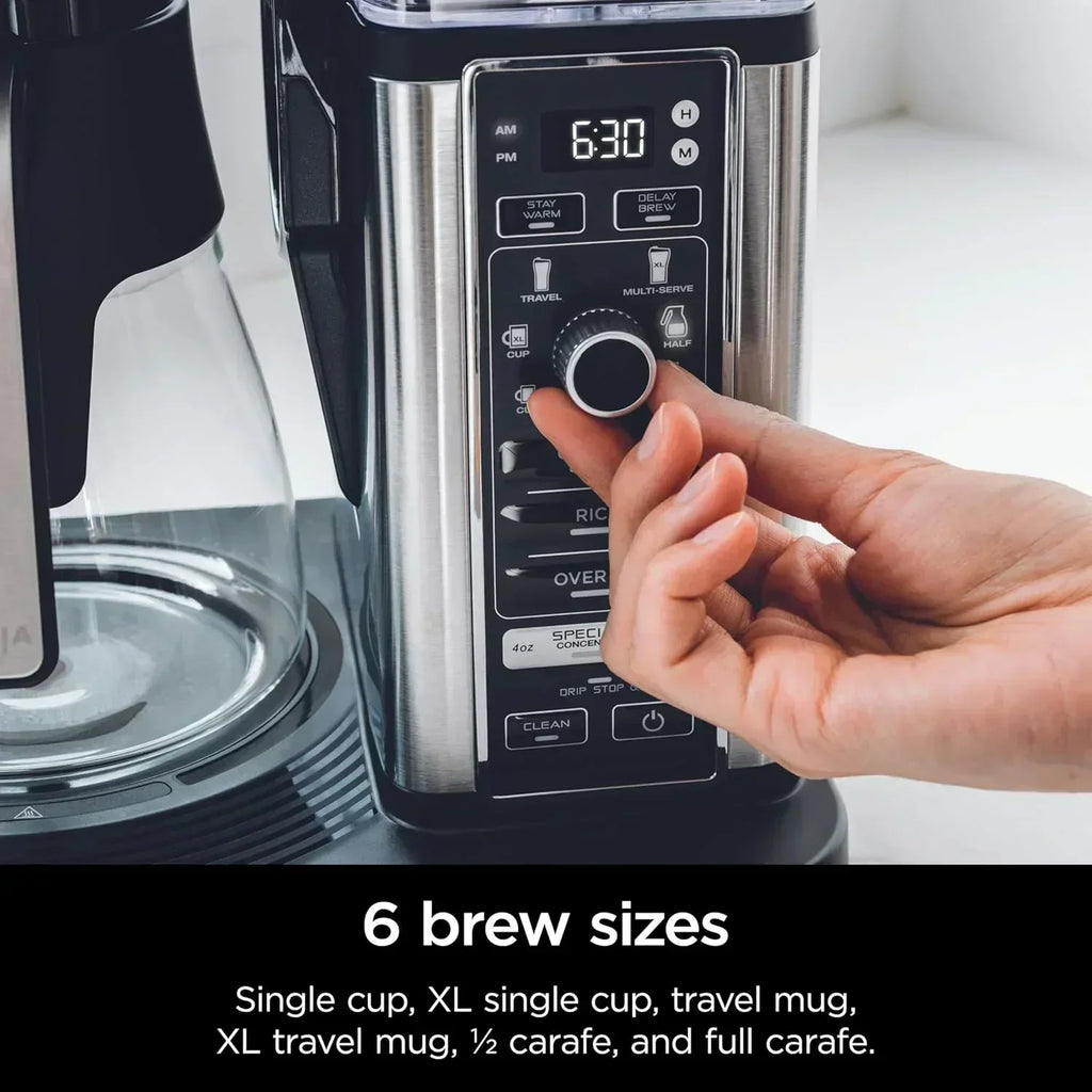 Extra Large Hot and Iced Coffee Maker with Fast Cold Brew 4 Brewing Methods 8 Sizes wourant