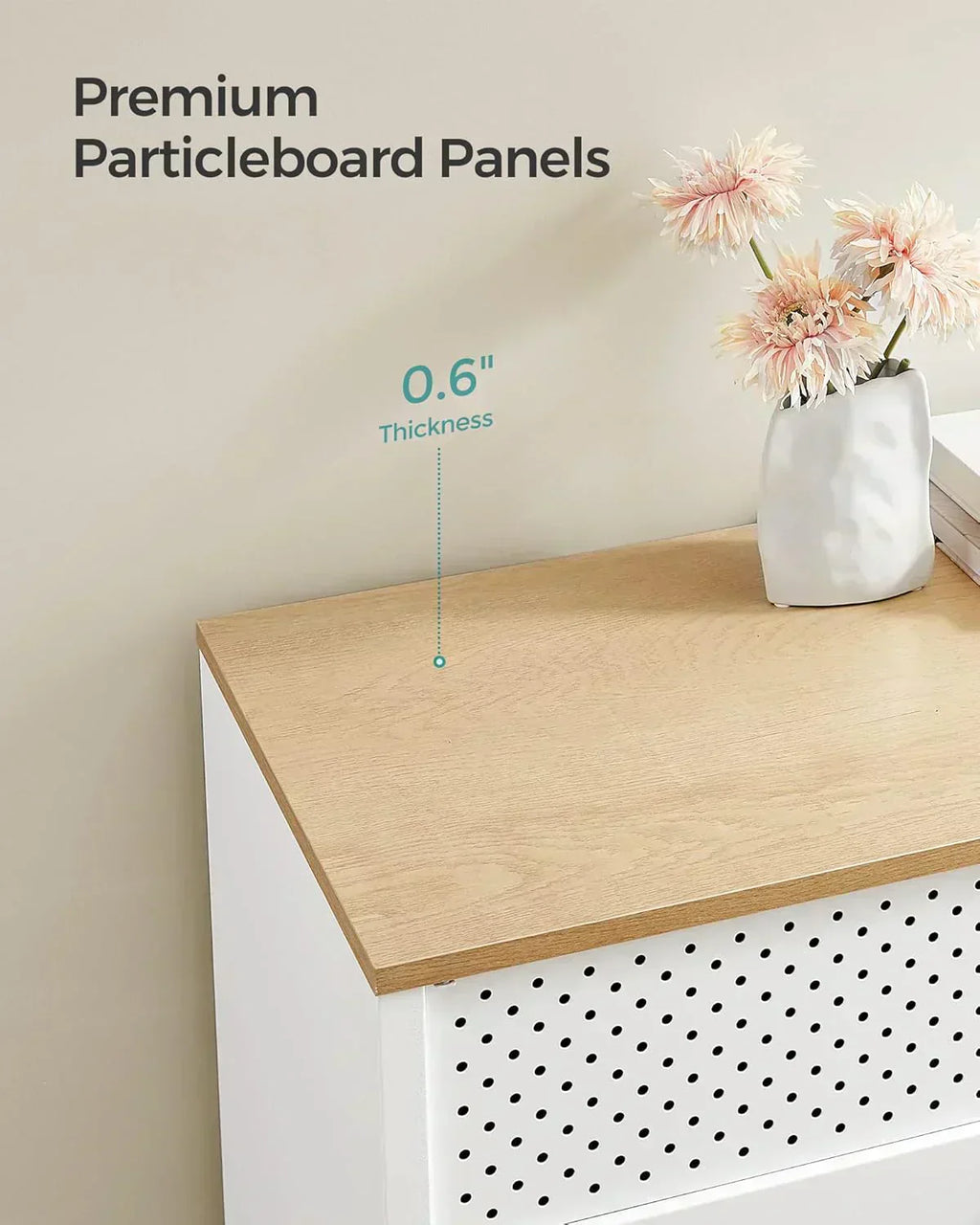 SONGMICS Storage Cabinet Metal Cabinet Sideboard with 2 Doors 15.7 x 31.5 x 29.9 inches wourant