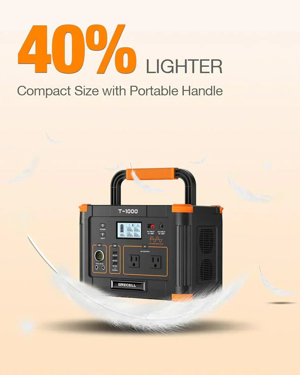 Portable Power Station 300W (Peak 600W) 230.88Wh Solar Generator 60W USB-C PD Output wourant