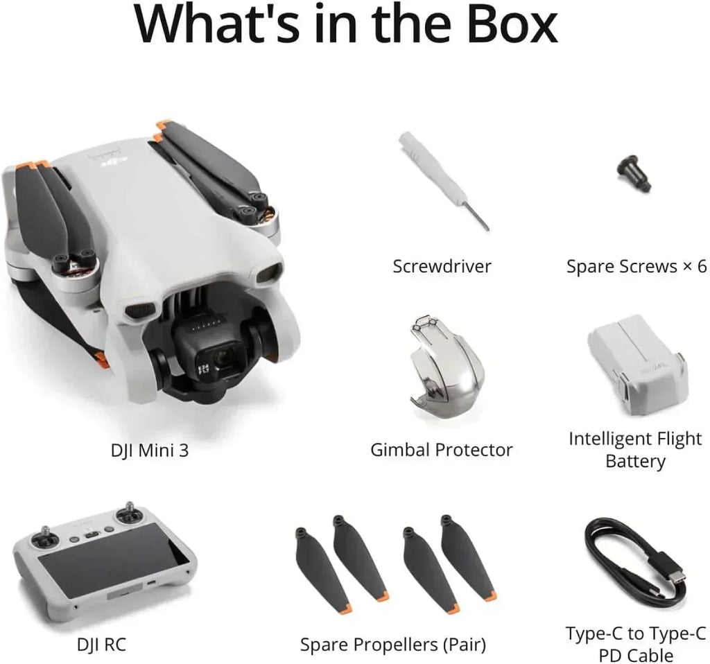DJI Mini 3 Drones with Camera for Adults 4K 38 min Flight Time up to 32800 ft wourant