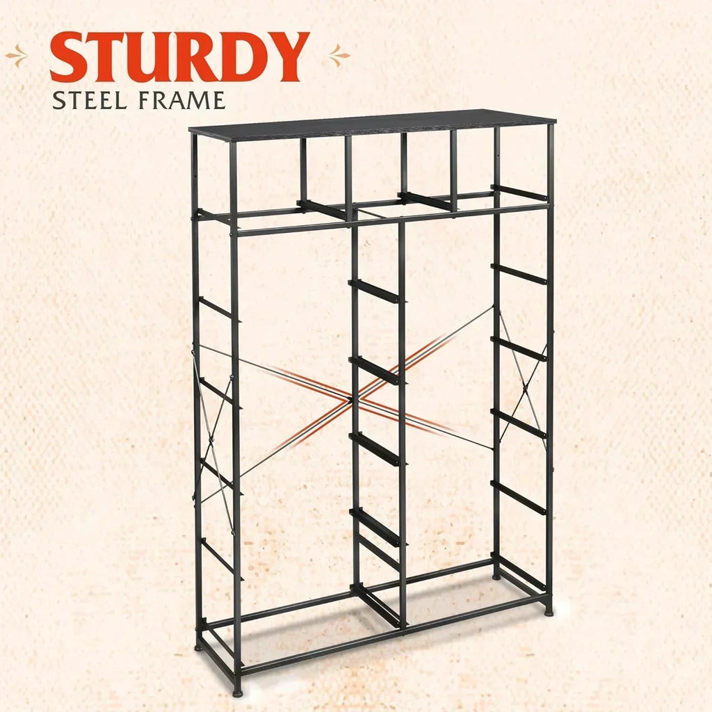 WLIVE Storage Organizer Unit with 13 Fabric Bins Storage Drawers Organizer with Steel Frame wourant