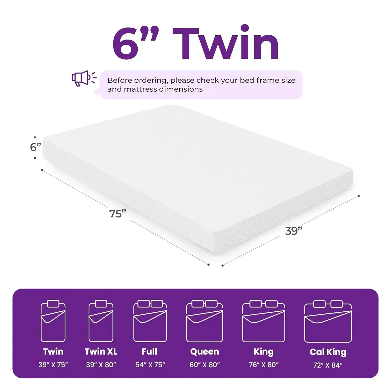 GAESTE 8-inch Fully Cooling Gel Memory Foam Mattress Mattress-in-a-Box wourant