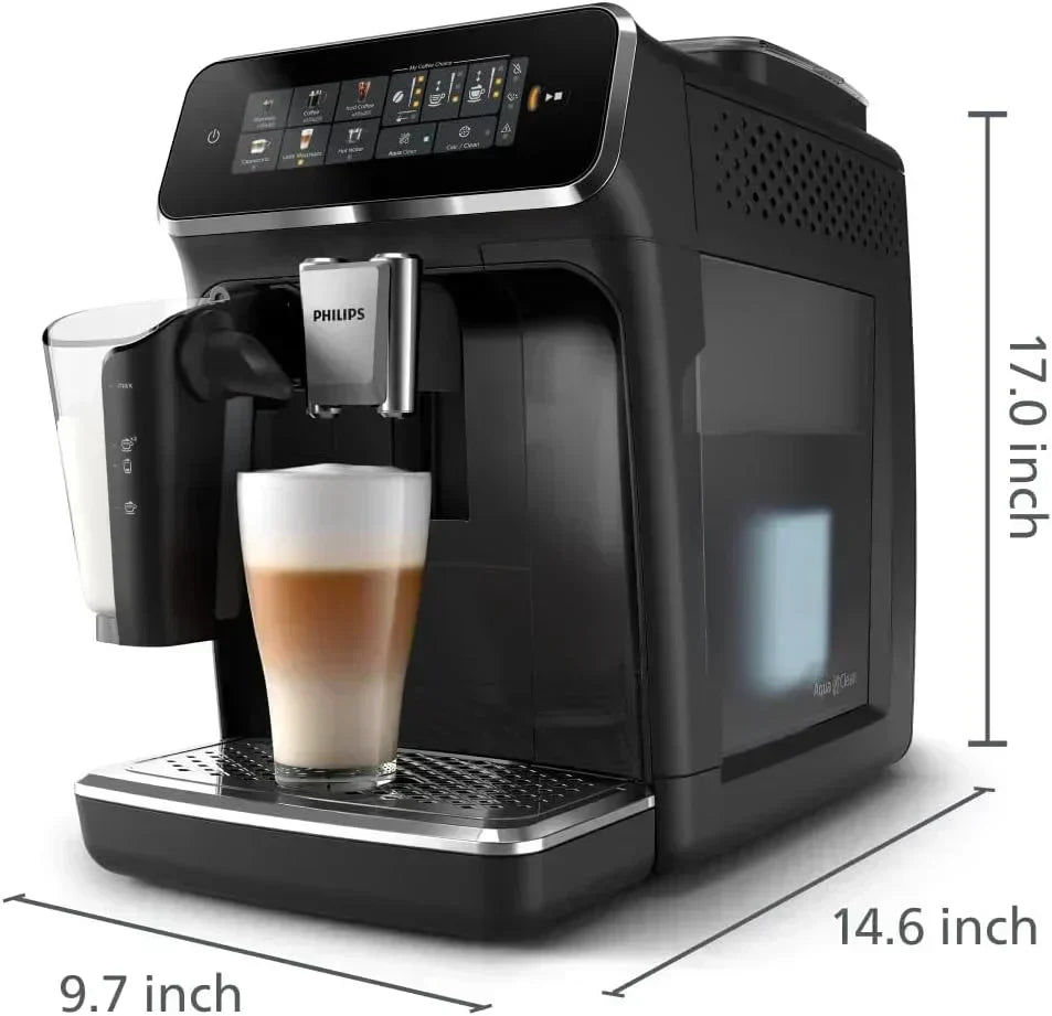 Fully automatic espresso machine 6 hot and iced beverages with ceramic grinder wourant