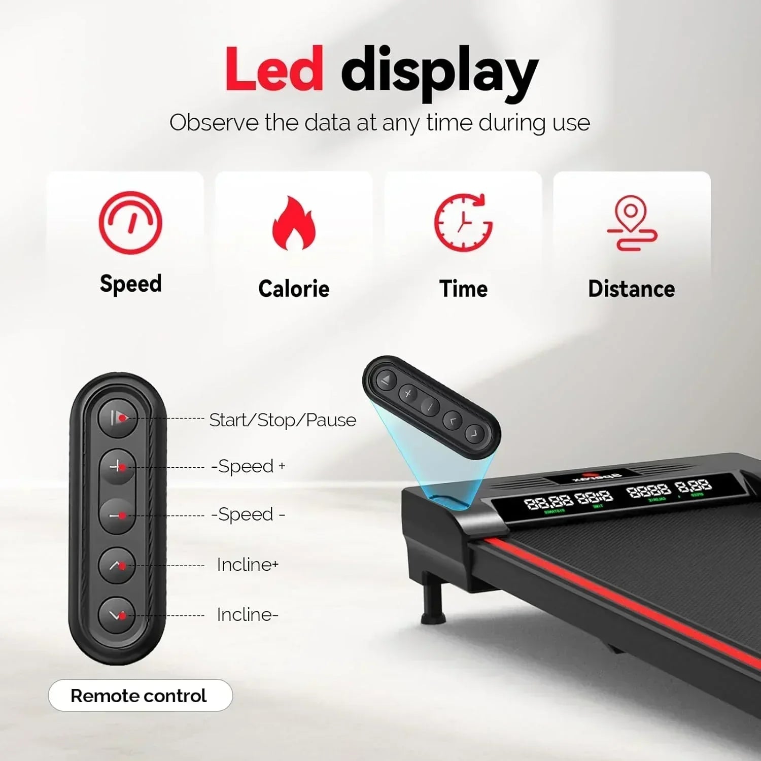 Sperax Walking Vibration Pad with APP 3 in 1 Under Desk Treadmill Walking Treadmill Pad wourant