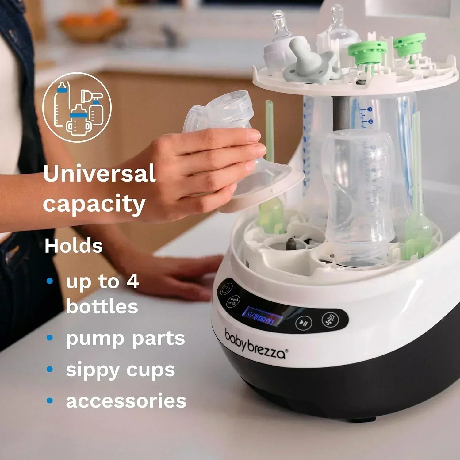 Bottle Washer Pro Baby Bottle Washer Sterilizer Dryer All in One Machine Cleans Bottles wourant
