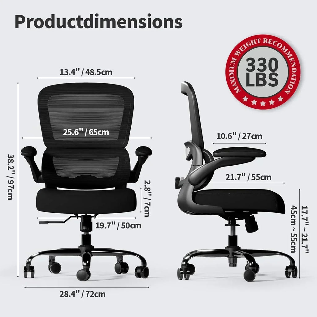 TRALT Office Chair Ergonomic Desk Chair 330 lbs Home Mesh Gaming Chair with Wheels wourant