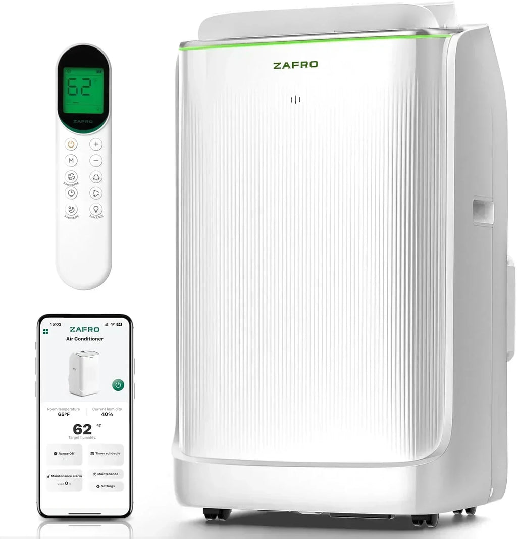 ZAFRO 8,000 BTU Portable Air Conditioners 4 Modes Portable AC Unit with Fast Cooling wourant