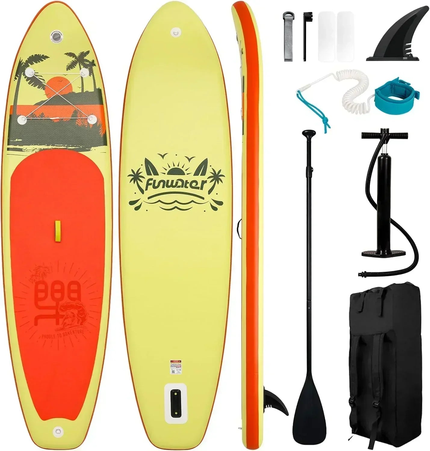 FunWater Stand Up Paddle Board Ultralight Inflatable Paddle Board with SUP Accessories wourant