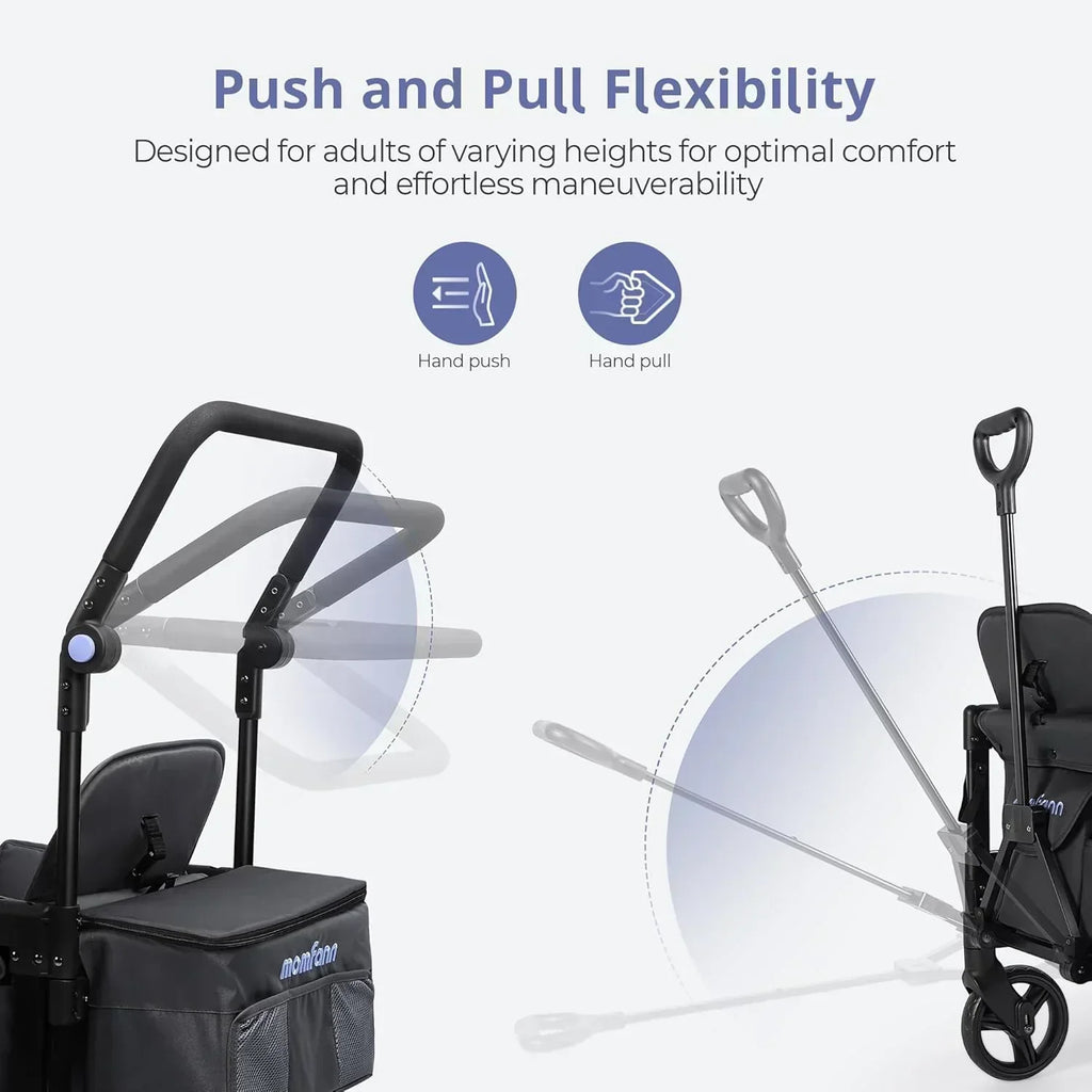 Stroller Wagon for Kids Wagon Stroller Toddlers 2 Seaters All-Terrain Baby Wagon Outdoor wourant