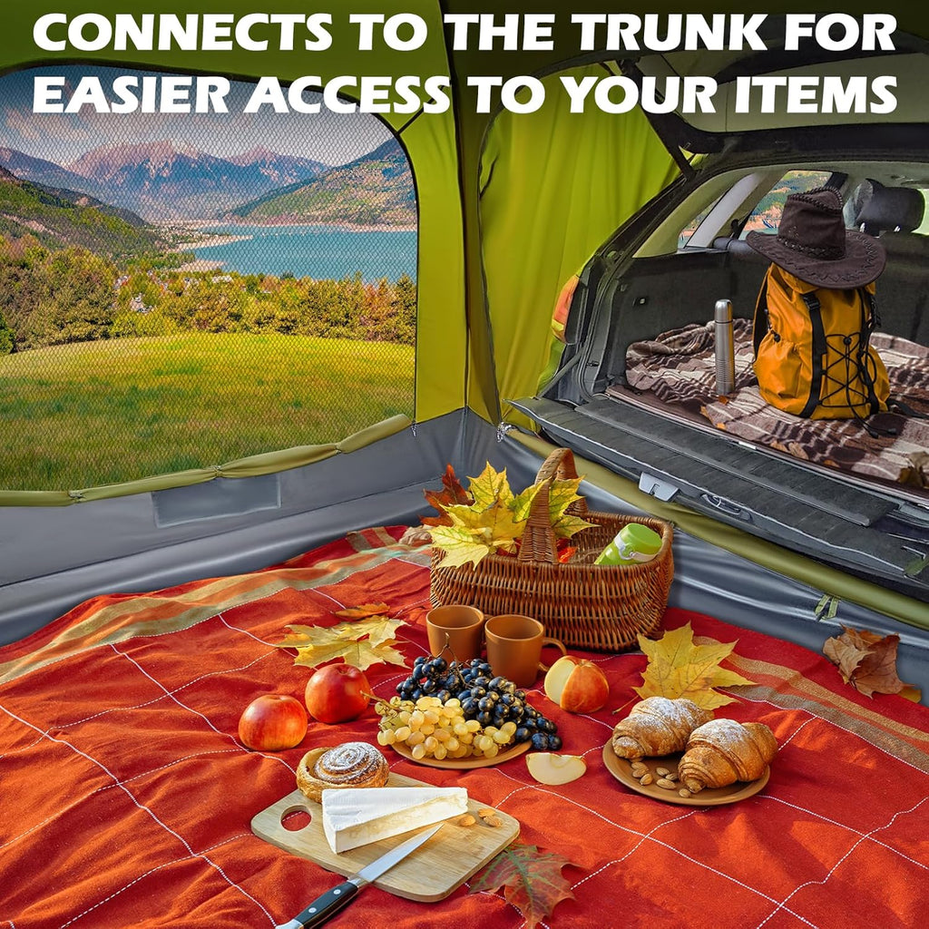 SUV Tent for Camping with Rainfly Waterproof PU3000mm Double Layer Design Car Tents wourant