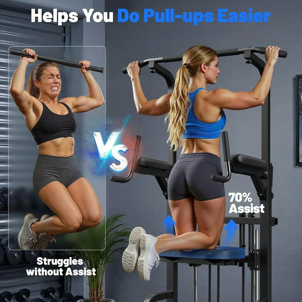 Sportsroyals Power Tower Pull Up Bar Station 450 lbs stable suspended immersion tilt station wourant