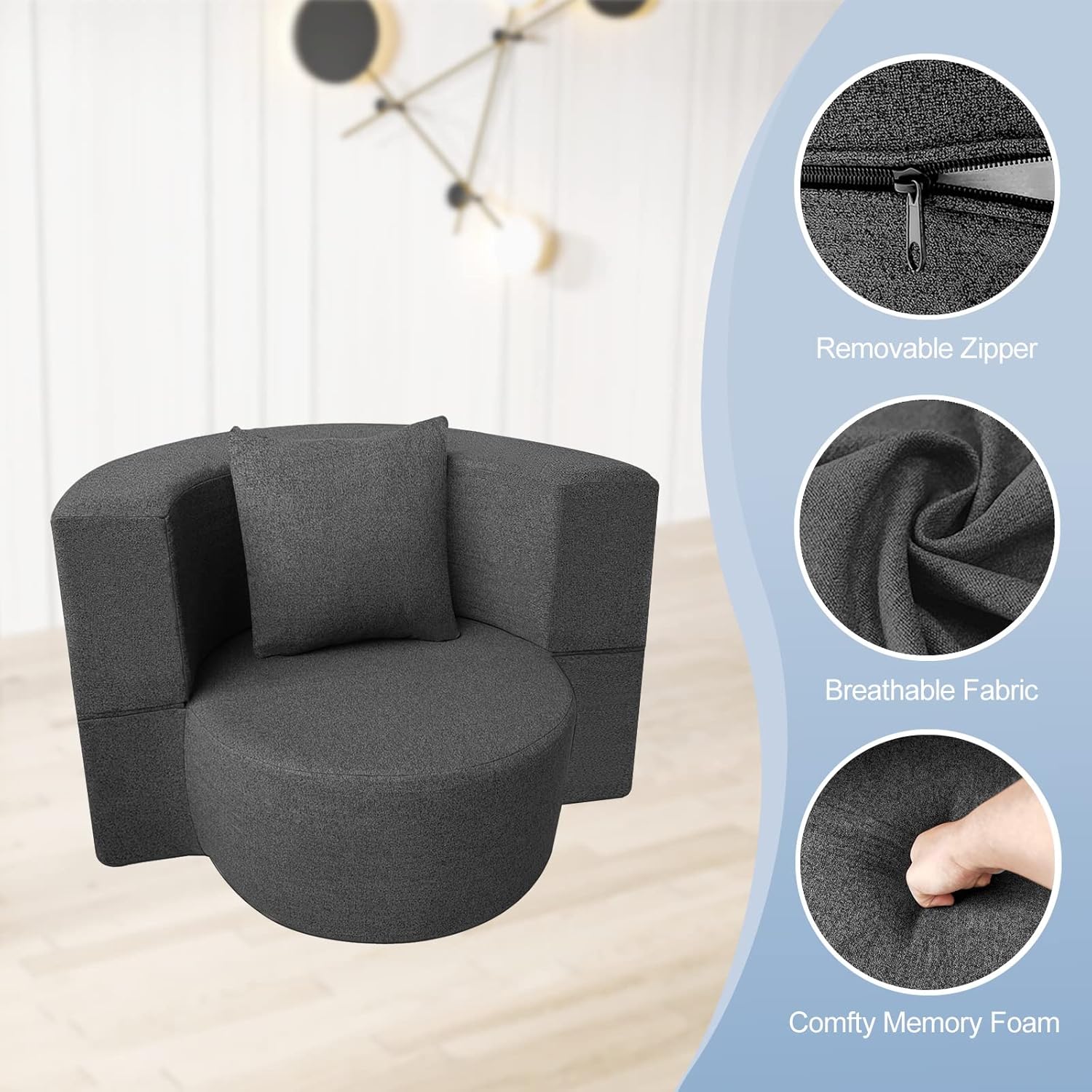 60 inch pull out sofa bed memory foam sofa with 2 pillows futon bed guest bed and pull out sofa wourant