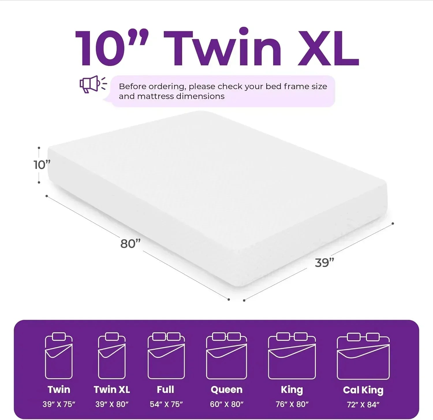 GAESTE 8-inch Fully Cooling Gel Memory Foam Mattress Mattress-in-a-Box wourant