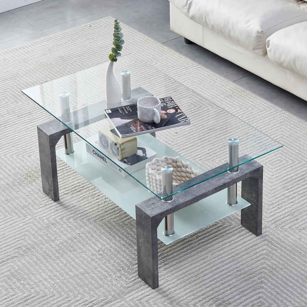 Living Room Rectangle Coffee Table Tea Table Suitable for Waiting Room Modern Side Coffee Table wourant