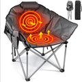 Heated Camping Chair Extra Large Heated Chair Outdoor Sports Chair with 3 Heat Levels on Back wourant