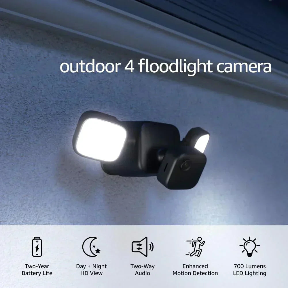 Outdoor 4 Floodlight Camera Wire-free smart security camera wourant
