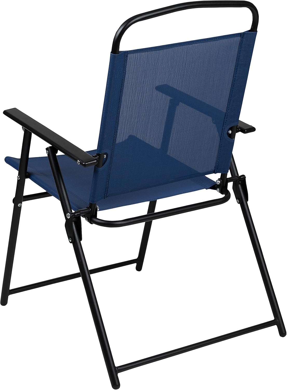 EMMA + OLIVER 6 Piece Brown Patio Garden Set with Umbrella Table Set of 4 Folding Chairs wourant