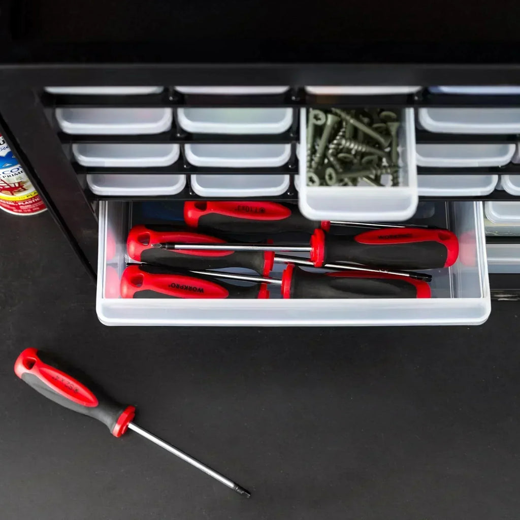 IRIS USA Screw Tool Organizer Small Parts Cabinet Chest Storage Drawers Organization Toolbox wourant