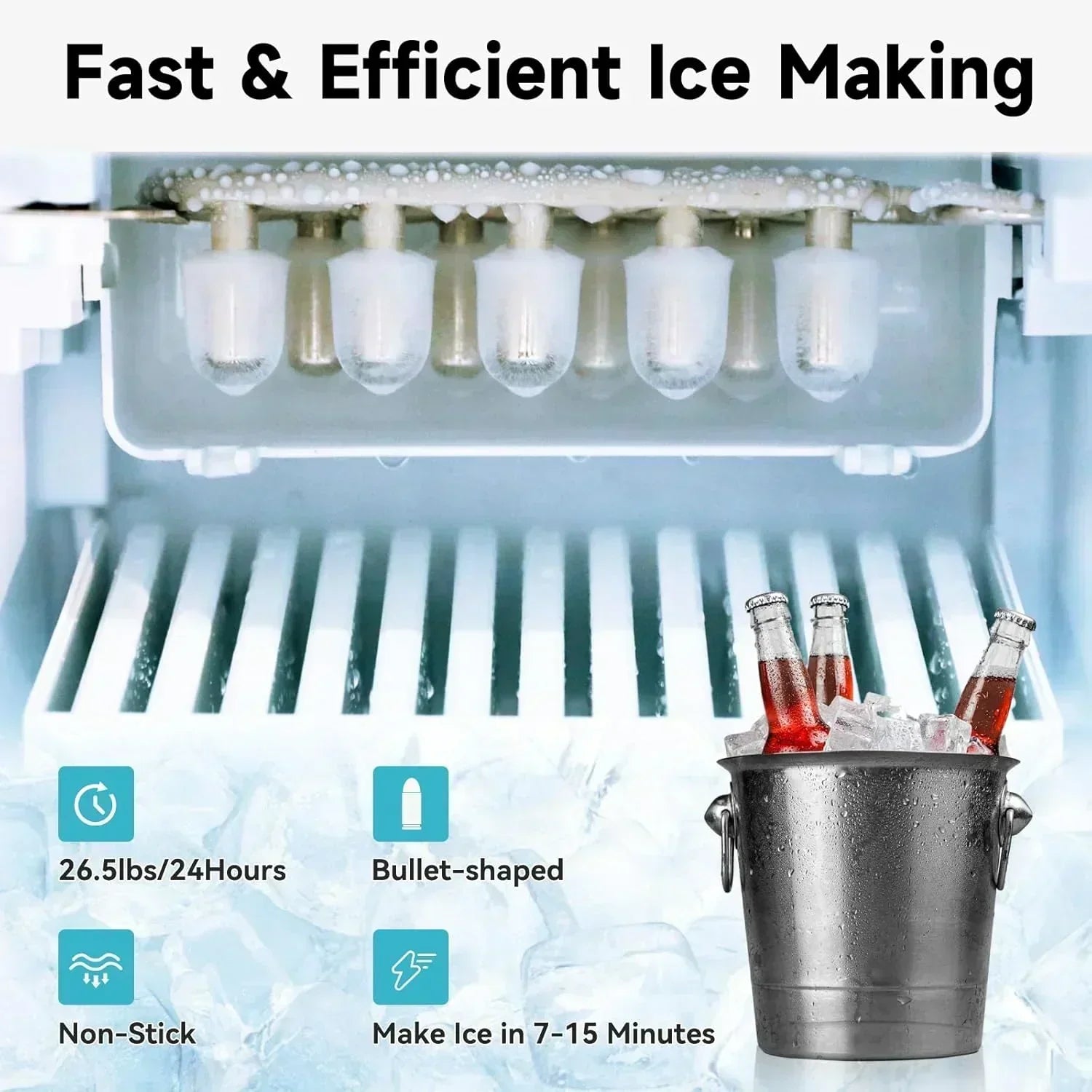 ICEPURE Water Dispenser with Ice Maker 3-in-1 Hot and Cold Water Cooler Ice Maker Machine wourant