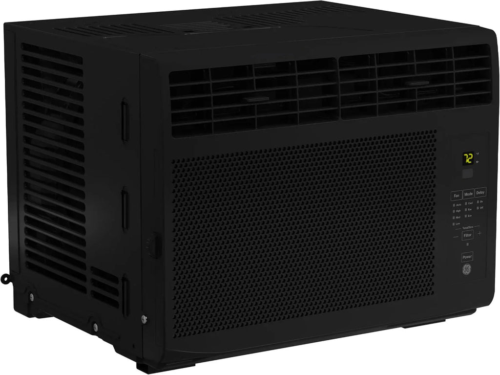 GE Window Air Conditioner Unit 5,000 BTU for Small Rooms up to 150 sq ft Manual Adjustable Fan wourant