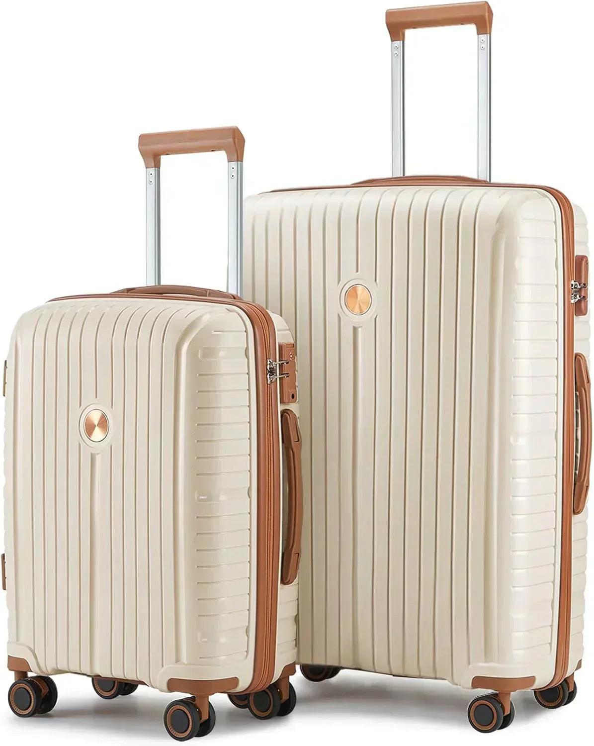 5-piece PP hardshell lightweight travel carry-on luggage set with dual spinner wheels wourant