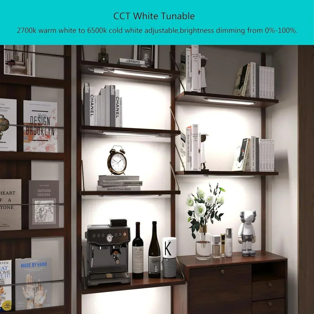 Smart under-cabinet lighting strip white and color-changing dimmable wourant