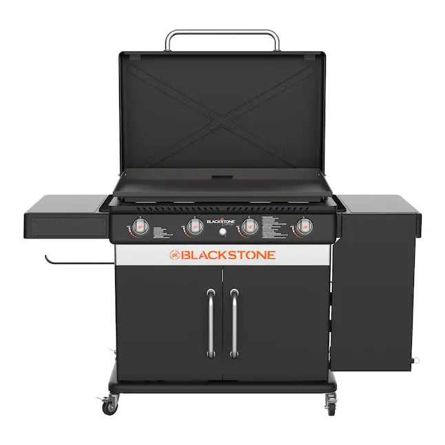 Blackstone 36" Culinary Cabinet Griddle with Side Table 4-Burner Liquid Propane Flat Top Grill wourant