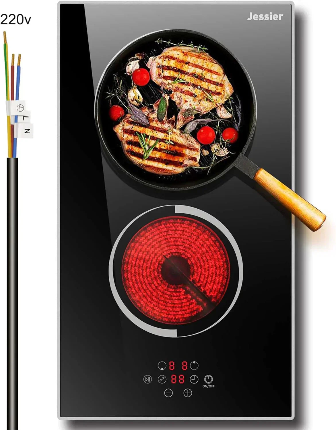 Electric Cooktop 30 Inch - 5 Burners Built-in Ceramic Cooktop 30" Electric Stove Top wourant