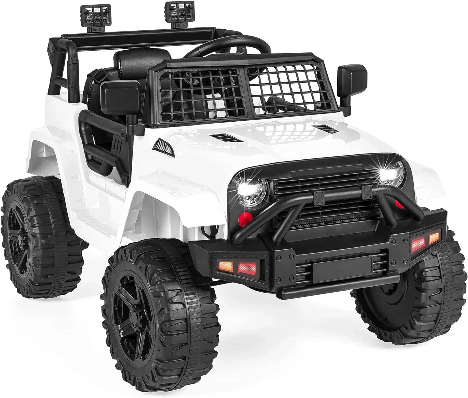 Best Choice Products 12V Kids Ride-On Truck Car with Spring Suspension and LED Lights wourant