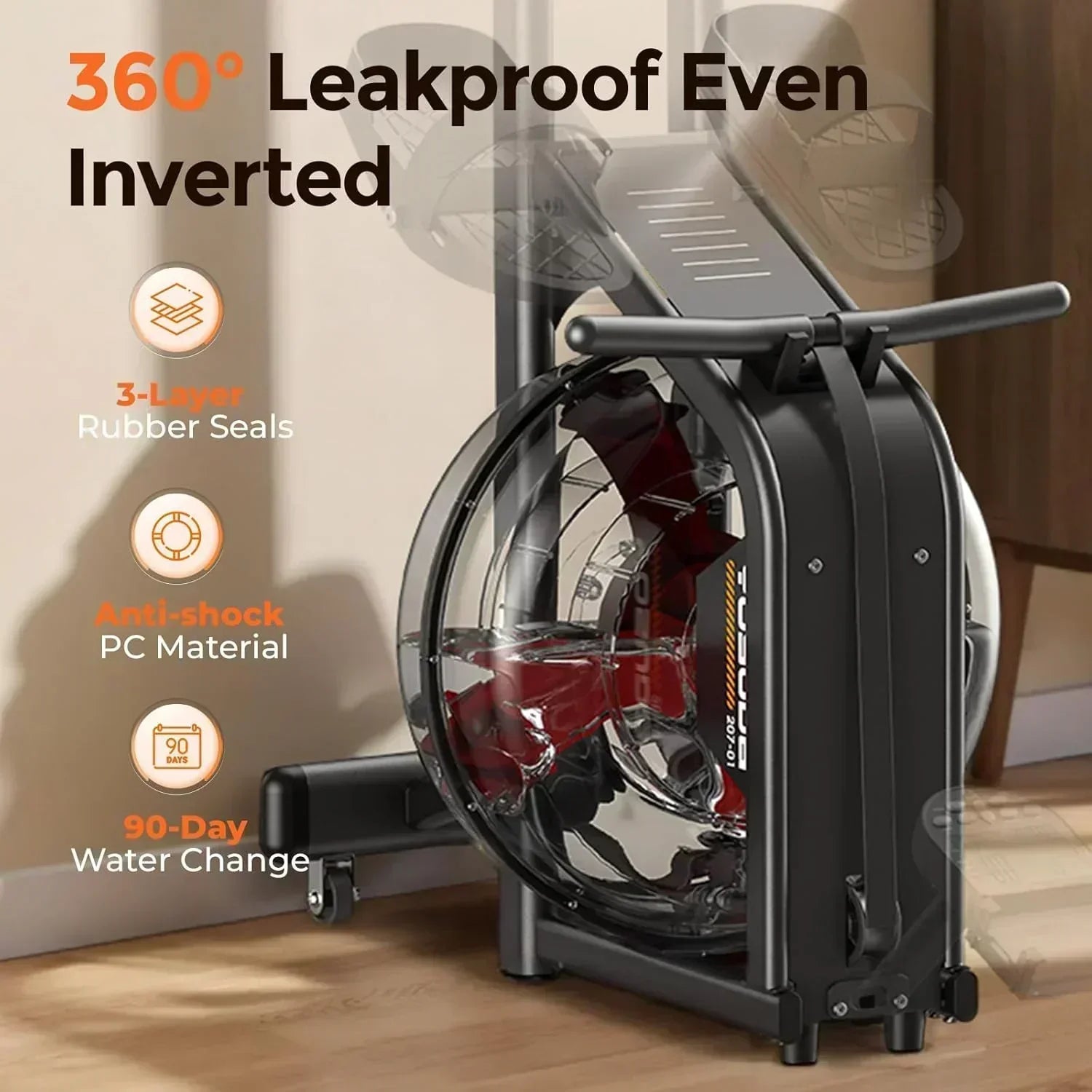 YOSUDA Home Magnet/Water Resistance Rowing Machine Support Bluetooth and Applications wourant