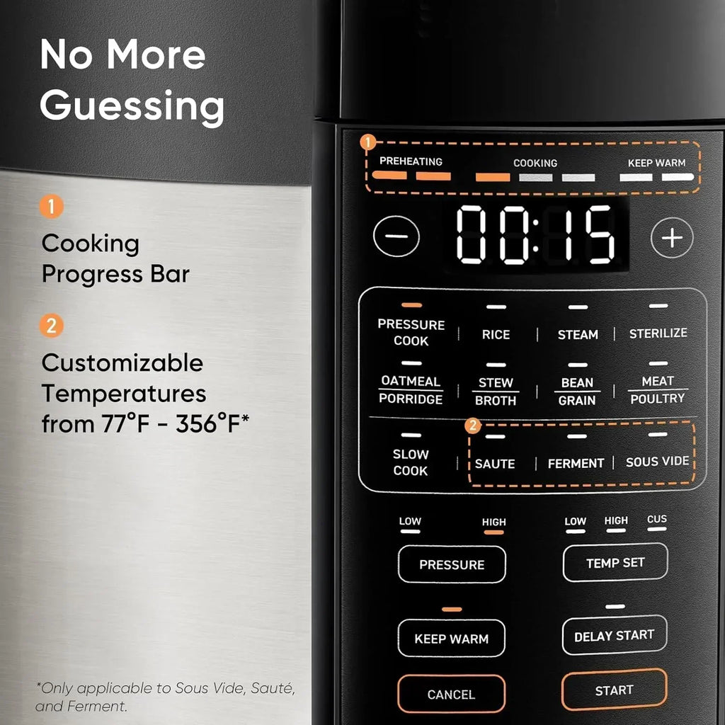 COSORI Pressure Cooker 6 qt 9-in-1 Instant Multi Kitchen Appliances Safer Venting Design wourant