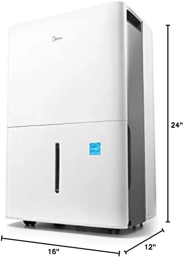 Midea 4,500 Sq. Ft. Dehumidifier Pump Included Energy Star Certified 50 Pint Ideal For Basements wourant