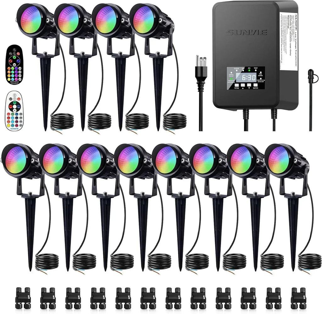 LED Landscape Lighting Kit Color Changing Waterproof Landscape Lights wourant